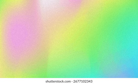 Fondo de gradiente de ruido. Abstractas Bolso Granulado En Colores Rosa, Púrpura Y Azul. Holograma irisado. Textura Holográfica Perlescente Con Lámina De Arco Iris. Onda de pintura líquida con brillo elegante