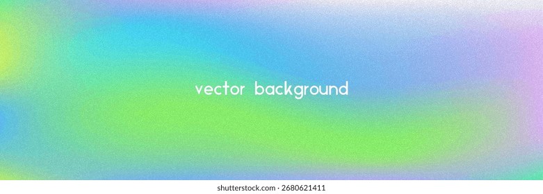 Noise Gradient Background. Abstract Grainy Bg In Pink, Purple And Blue Colors. Iridescent Hologram. Pearlescent Holographic Texture With Rainbow Foil. Liquid Paint Wave With Elegant Shine
