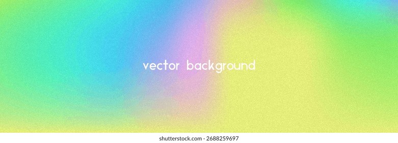 Noise Gradient Background. Abstract Grainy Bg In Pink, Purple And Blue Colors. Iridescent Hologram. Pearlescent Holographic Texture With Rainbow Foil. Ink Effect With Watercolor Cloud Wave