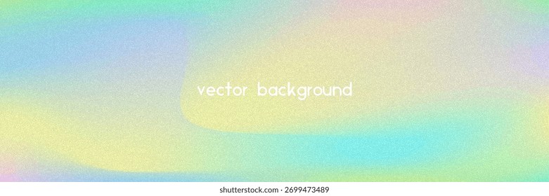 Noise Gradient Background. Abstract Grainy Bg In Pink, Purple And Blue Colors. Iridescent Hologram. Pearlescent Holographic Texture With Rainbow Foil. Ink Effect With Watercolor Cloud Wave