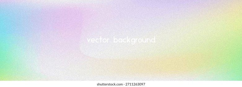 Fondo de gradiente de ruido. Abstractas Bolso Granulado En Colores Rosa, Púrpura Y Azul. Holograma irisado. Textura Holográfica Perlescente Con Lámina De Arco Iris. Transición de tinta sutil y destello suave