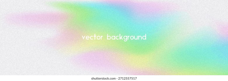 Fondo de gradiente de ruido. Abstractas Bolso Granulado En Colores Rosa, Púrpura Y Azul. Holograma irisado. Textura Holográfica Perlescente Con Lámina De Arco Iris. Forma De Metal De Moda Con Gradación Pastel