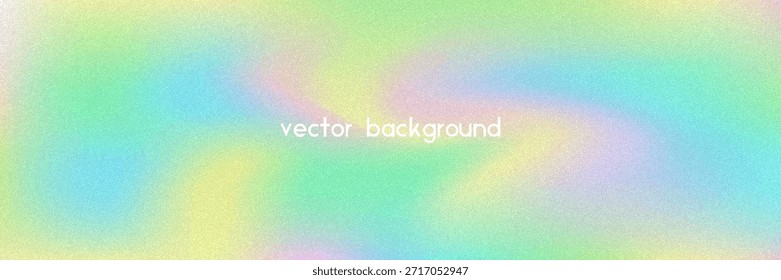 Fondo de gradiente de ruido. Abstractas Bolso Granulado En Colores Rosa, Púrpura Y Azul. Holograma irisado. Textura Holográfica Perlescente Con Lámina De Arco Iris. Pared de verano con efecto de polvo de acuarela