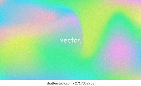 Fondo de gradiente de ruido. Abstractas Bolso Granulado En Colores Rosa, Púrpura Y Azul. Holograma irisado. Textura Holográfica Perlescente Con Lámina De Arco Iris. Resplandor de plata estético en papel de malla