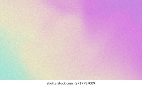 Fondo de gradiente de ruido. Abstractas Bolso Granulado En Colores Rosa, Púrpura Y Azul. Holograma irisado. Textura Holográfica Perlescente Con Lámina De Arco Iris. Pantalla Cromada Ligera Con Efecto Resplandor De Lente