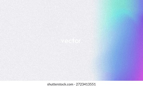 Noise Gradient Background. Abstract Grainy Bg In Pink, Purple And Blue Colors. Iridescent Hologram. Pearlescent Holographic Texture With Rainbow Foil. Aesthetic Paint Wave With Plastic Flow