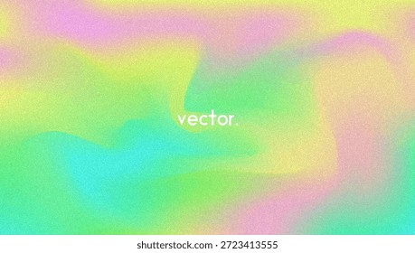 Fondo de gradiente de ruido. Abstractas Bolso Granulado En Colores Rosa, Púrpura Y Azul. Holograma irisado. Textura Holográfica Perlescente Con Lámina De Arco Iris. Gradación Suave En Tinta Fluorescente