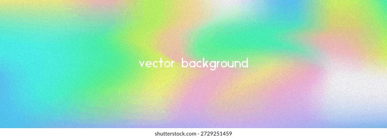 Fundo de gradiente de ruído. Abstrato Bg Granulado Nas Cores Rosa, Roxa E Azul. Holograma Iridescente. Textura Holográfica Pearlescente Com Folha De Arco-Íris. Tela De Malha Dinâmica Com Nuvem De Aquarela