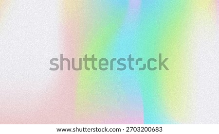 Noise Gradient Background. Abstract Grainy Bg In Pink, Purple And Blue Colors. Iridescent Hologram. Pearlescent Holographic Texture With Rainbow Foil. Old Movie Filter On Pastel Backdrop