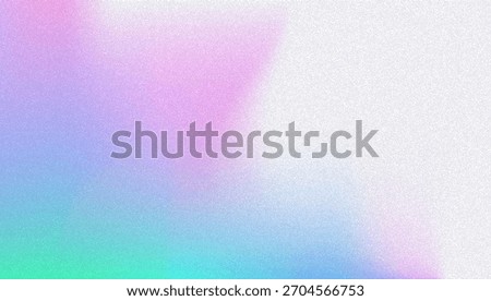 Noise Gradient Background. Abstract Grainy Bg In Pink, Purple And Blue Colors. Iridescent Hologram. Pearlescent Holographic Texture With Rainbow Foil. Ink Effect With Watercolor Cloud Wave