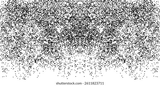 Noise gradient vector texture. Dotwork gradient pattern background. Black noise stipple dots. Sand grain effect. Abstract noise dotwork pattern. Gradient circles. Stochastic dotted grunge banner.