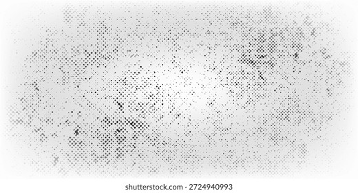 Fondo de grano de ruido haftone puntillismo puntos gradiente o dotwork buen patrón ilustraciones Vector