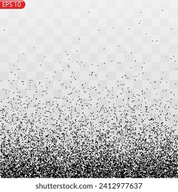 Noise grain background, pointillism dots gradient or dotwork pattern, vector stipple effect. Grain noise halftone or grainy texture or dotwork grain noise
