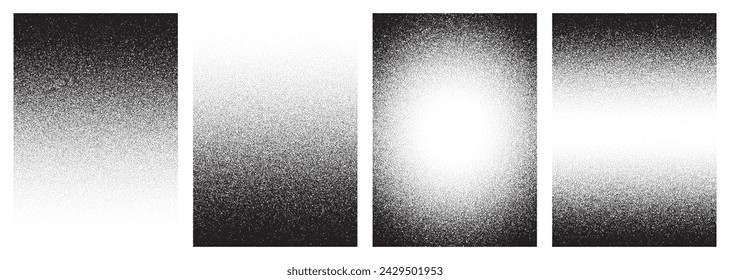 Noise grain background, pointillism dots gradient or dotwork pattern, vector stipple effect. Grain noise halftone or grainy texture or dotwork grain noise svg