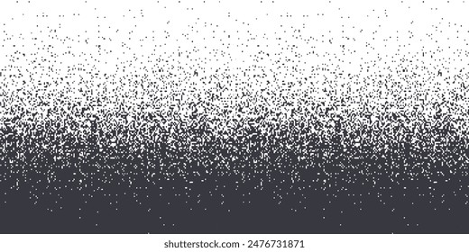 Noise grain background, pointillism dots gradient or dotwork pattern, vector stipple effect. Grain noise halftone or grainy texture or dotwork grain noise