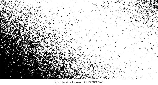 Fondo de grano de ruido, gradiente de puntos de puntillismo o patrón de puntos, efecto punteado de Vector. Ruido de grano de semitono o textura granulosa o ruido de grano de punto
