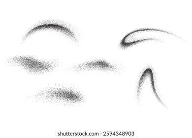 Noise grain background, pointillism dots gradient or dot work pattern, vector stipple effect. Grain noise halftone or grainy texture or dot work grain noise 