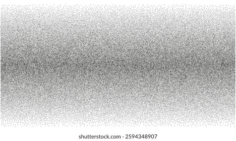 Noise grain background, pointillism dots gradient or dot work pattern, vector stipple effect. Grain noise halftone or grainy texture or dot work grain noise 