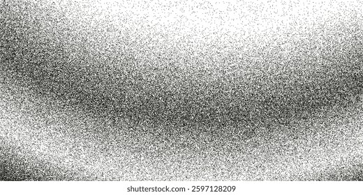 Noise grain background, pointillism dots gradient or dot work pattern, vector stipple effect. Grain noise halftone or grainy texture or dot work grain noise