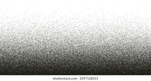 Noise grain background, pointillism dots gradient or dot work pattern, vector stipple effect. Grain noise halftone or grainy texture or dot work grain noise