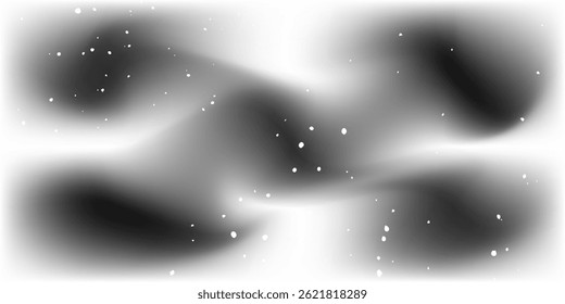 Fundo de grão de ruído, pontilhismo pontos gradiente ou padrão de ponto, efeito de pontilhado de vetor. Meio-tom de ruído de grãos ou textura granulada ou ruído de grãos pontilhados