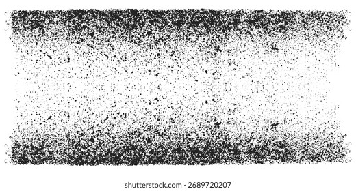 Fondo de grano de ruido, gradiente de puntos de puntillismo o patrón de trabajo de puntos, efecto punteado de Vector. Ruido de grano de semitono o textura granulosa
