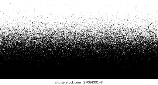 Rauschen Korn Hintergrund, Pointillismus Punkte Farbverlauf oder Punktmuster, Vektorstippel Effekt. Kornrauschen, Halbton- oder Kornrauschen
