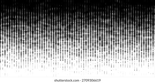 Rauschen Korn Hintergrund, Pointillismus Punkte Farbverlauf oder Punktmuster, Vektorstippel Effekt. Kornrauschen, Halbton- oder Kornrauschen