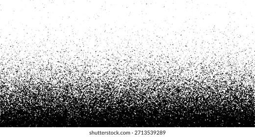 Fondo de grano de ruido, gradiente de puntos de puntillismo o patrón de puntos, efecto punteado de Vector. Ruido de grano de semitono o textura granulosa o ruido de grano de punto