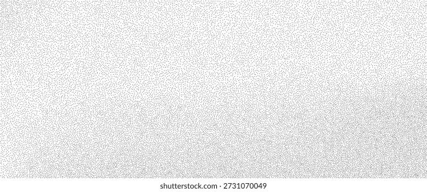 Noise grain background subtle gradient pattern. Fine sand dots and stipple texture. White and black vector design. Dry powder or spray to abstract visuals bg.