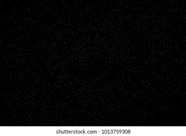 Noise and grain star dust scatter glitter astronomy abstract background. Black and white distress template