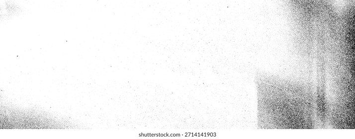 Textura de grano ruidoso. Glitch fondo de efecto de fotocopia rasterizada. Superposición degradada punteada envejecida. Fondo de pantalla de partículas de arena. Fondo sucio salpicado. Vector grunge usado papel desgastado