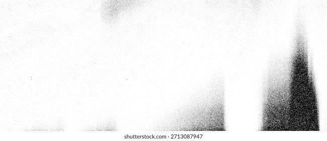 Textura de grano ruidoso. Fondo de efecto de fotocopia rasterizada con errores. Superposición degradada punteada envejecida. Fondo de pantalla de partículas de arena. Fondo de fuga de luz punteada. Vector grunge papel usado