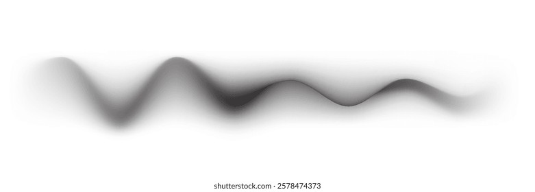 Noise grain wave or sand dust and paint brush spray with abstract vector texture. Noise grain wave line with airbrush or graffiti halftone effect