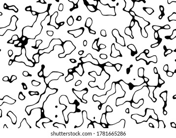 Lärm Grunge Abstrakte Linie Textur. Abstraktes Retro-Hintergrunddesign. Vektorschwarz-weißes Muster.
