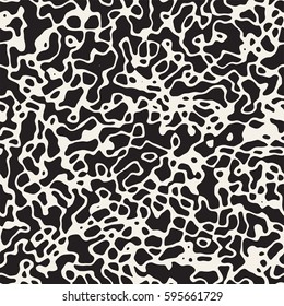 Noise Grunge Abstract Texture. Abstract Retro Background Design. Vector Seamless Black And White Pattern.