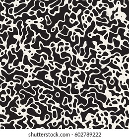 Noise Grunge Abstract Texture. Abstract Retro Background Design. Vector Seamless Black And White Pattern.