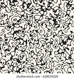 Noise Grunge Abstract Texture. Abstract Retro Background Design. Vector Seamless Black And White Pattern.