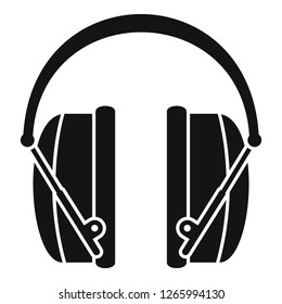 Noise headphones icon. Simple illustration of noise headphones vector icon for web design isolated on white background