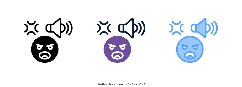 Noise Icon Element For Design And Vector