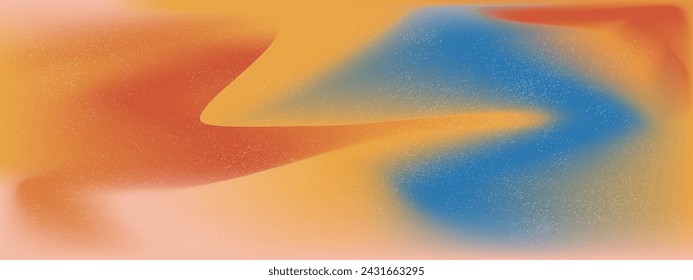 Noise Pastel gradient background. Grain gradation blur design. Y2k noise gradient. Vector illustration grain texture.