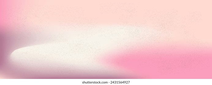 Fondo rosa degradado pastel de ruido. Diseño de desenfoque de gradación de grano. Gradiente de ruido Y2k. Ilustración vectorial textura de grano.