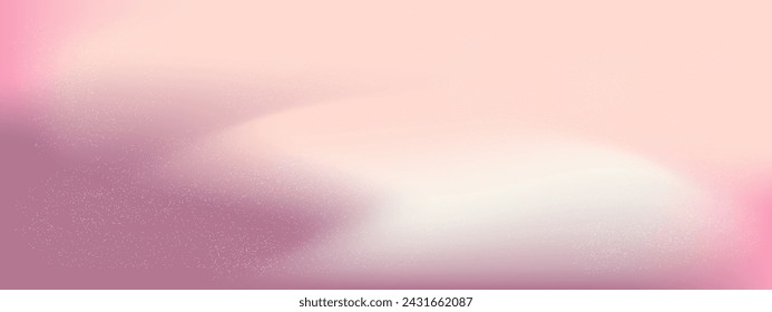 Noise Pastel gradient pink background. Grain gradation blur design. Y2k noise gradient. Vector illustration grain texture.