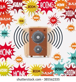 noise pollution design, vector illustration eps10 graphic 