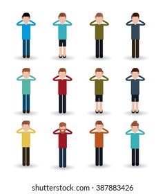 noise pollution design, vector illustration eps10 graphic 