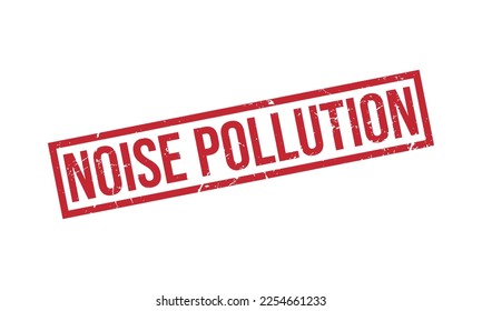 Noise Pollution Rubber Stamp Seal Vector