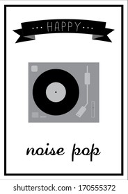 noise pop poster template vector/illustration / background/ greeting card