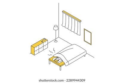 Problemas de ruido en las propiedades de alquiler: Esnórdicos, Ilustración vectorial