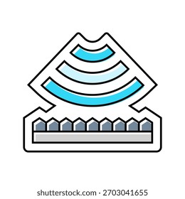 noise reduction color icon vector. noise reduction sign. isolated symbol illustration
