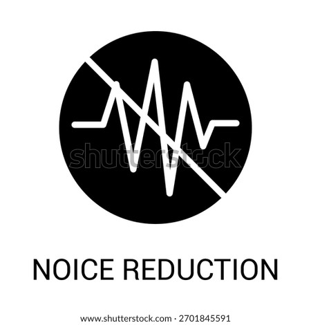 Noise Reduction Soundproof Icon Vector